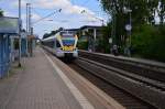 Eurobahntriebwagen ET 7.07 bei der Durchfahrt in Büttgen nach Venlo.