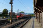 429 028 auf dem Weg nach Rostock am 29.5.15 in Bergen/Rügen