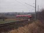 Ein 429 nahm,am 19.Dezember 2016,ab Borchtitz die langsam,ansteigende Steigung nach Sassnitz in Angriff.