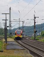 HLB 429 045/545 als RE 99 (24958)  Main-Sieg-Express  erreicht am 03.06.17 den Bahnhof Dillenburg auf der Fahrt von Gießen nach Siegen Hbf.