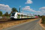 DB Regio S-Bahn Rhein Main 430 148 Eintracht Frankfurt Europacup Sieger am 13.08.22 in Mühlheim am Main
