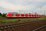 Als S7 des VRM verlässt hier gerade der 430 642-9 Groß Gerau-Dornberg in Richtung Frankfurt Main Hbf. Sonntag 29.5.2016