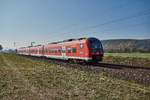 440 002-4 als RB in Richtung Gemünden unterwegs,gesehen am 10.10.2018 bei Retzbach-Zellingen.