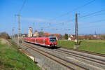 440 318 DB Regio als RB 58121 (Wrzburg Hbf - Treuchtlingen) bei Herrnberchtheim, 31.03.2021