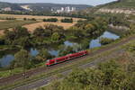 440 302 auf dem Weg nach Würzburg am 17. September 2023 bei Himmelstadt am Main.