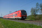 440 314-3 ist als RB von Würzburg/M. komment in Richtung Gemünden/M. unterwegs,gesehen am 30.04.2024 bei Himmelstadt.