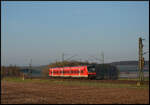 DB Regio 440 306-9 am 02.03.2026 in Geroldshausen als RE 8 auf der Fahrt von Stuttgart über die Frankenbahn nach Würzburg.