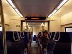 Innenansicht eines BR 440 (LIREX) in der Ausfhrung  Fugger Express  fr die S-Bahn Augsburg.