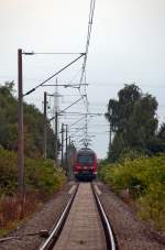 Donau-Isar Express auf dem Weg nach Mnchen Hbf. 27.07.2010 hinter Plattling.