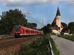 Der 440 047 am 05.09.2010 als RE nach Mnchen unterwegs bei Hausbach.