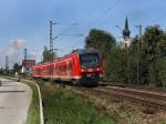 Der 440 043 am 11.09.2010 als RE nach Passau unterwegs bei Pleinting.