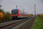 440 040-4 ist am 27.10.15 als RB von Würzburg nach Gemünden bei Thüngersheim unterwegs.