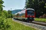 440 039-6 ist als RB 58028 in Richtung Jossa unterwegs abgelichtet wurde er am 07.06.16 vor Rieneck.