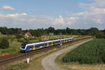 440 214 kurz vor dem Bahnhof von Langwedel am 27. Juni 2020.