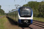 Am 26.05.2026 fuhr 440 337 als RS2 nach Twistringen in das Gleis 3 des Syker Bahnhofs ein.