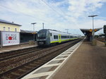 Ein BR 440 der Agilis in Straubinger Bahnhof am 20.08.16. Der Zug macht sich gleich auf den Weg nach Neumarkt (Oberpfalz)