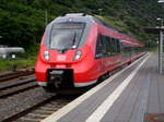 442 204 (Talent 2) als RB81 (Moseltalbahn) nach Cochem (Mosel) bei der Einfahrt im Endbahnhof Cochem (Mosel).