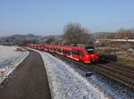 Der 442 241 und der 442 224 als S Bahn nach Neumarkt Oberpfalz am 02.12.2017 unterwegs bei Pölling.