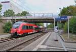 442 603 (Bombardier Talent 2), ex S-Bahn Mitteldeutschland (DB Regio Südost), als S 37719 (S7) von Halle-Nietleben nach Halle(Saale)Hbf Gl. 13a erreicht den Hp Halle Zscherbener Straße auf der Bahnstrecke Merseburg–Halle-Nietleben (KBS 588).
[11.8.2018 | 8:56 Uhr]