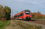 Am 25.10.20 rollte 442 131 durch Greppin Richtung Bitterfeld.