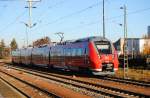 Talent 2 der Baureihe 442 725 in Delitzsch unterer Bahnhof am 25.11.2011.