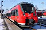 442 221 wrend Testfahrten im Raum Rostock am 30.01.12 in Gstrow