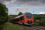 Der 442 257 am 09.06.2012 mit dem 442 258 mit einem Plan RE9 in Eilendorf.