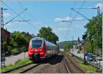 - Hamsterbegegnung - An der schnen Obermoselstrecke (KBS 692) fuhr am 10.08.2012 der Triebzug 442 208 auf seiner Reise von Perl nach Wittlich in den Bahnhof von Oberbillig ein.