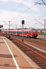 Nachschu auf den RSX 442 759 mit Fahrtrichtung Neuss Hbf. 27.7.2013