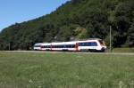 ET 150 ohne Beklebung als SWE 87755 bei Etzenbach auf dem Weg ins Mnstertal 05.09.2013.