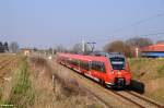442 341 am 29.03.14 als S3 aus Rostock über Laage nach Güstrow in Gragetopshof