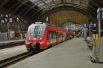 442 314 steht als RE 50(17065-Saxonia)abfahrtsbereit im Leipziger Hbf.