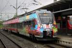 442 854-6 als S3 von Warnemnde nach Gstrow kurz vor der Ausfahrt im Rostocker Hbf.21.06.2014 