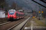 442 775 fährt als RB 59346 der Franken-Thüringen-Express nach Saalfeld(Saale) gesehen am 11.03.15 in Probstzella.