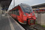 Auf Gleis 9 steht der 442 809 der kurze Zeit zuvor in Würzburg einfuhr.