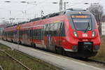 DB Regio 442 356 am Bahnsteig im Bf Demmin am 02.12.2020