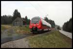 442011 ist am 23.03.2015 auf der Fahrt von Murnau nach Oberammergau hier kurz vor Bad Kohlgrub.