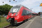 442 622-7+442 318-2 standen als RE 18491 von Warnemünde nach Berlin Hbf(tief)in Warnemünde.19.05.2018