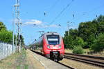 442 632 fuhr als RB20 nach Oranienburg in Hohen Neuendorf West ein.