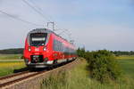 442 310 DB Regio bei Ebersdorf/ Coburg am 15.07.2016.