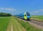 445 001 bei einer Testfahrt am 30.06.2015 bei Stephansposching.