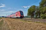 445 049 ist am 25.07.2018 als RB in Richtung Frankfurt/M. unterwegs,gesehen bei Retzbach-Z.