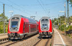 Planmäßig halten die RE nach Nürnberg und Augsburg etwa halbstündlich versetzt in Otting-Weilheim.