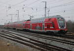 445 006-3+445 003 als RE 5 von Berlin-Südkreuz nach Rostock bei der Einfahrt im Rostocker Hbf.23.01.2026