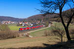 445 080 DB Regio als RB 59150 (M�nchen Hbf - Treuchtlingen) bei Breitenfurt, 22.03.2022