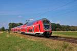 DB Regio Bombardier Twindexx 446 039 am 04.08.19 bei Wolfskehlen
