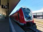DB Regio 446 040 als RE60 Frankfurt ( Main ) Hbf am 11.08.22 in Mannheim Hbf 