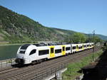 460 507-7 am 07. Mai 2020 als RB25430 bei Oberwesel auf der fahrt in Richtung Köln. 