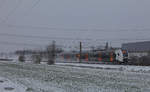 Am 08.02.2021 fuhren 462 015 und 462 055 als RE1 mit +48 nach Aachen Hbf durch Langenfeld-Berghausen. 