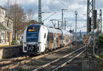 462 032 RRX/Nationalexpress als RE5 nach Wesel, Ausfahrt Bf Remagen - 13.01.2021